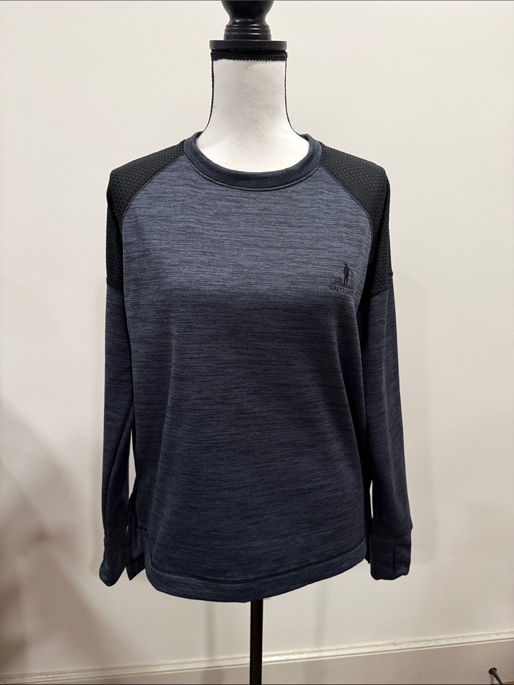 Augusta Sportswear Women's Heather Black Performance Long-Sleeve Shirt Size S